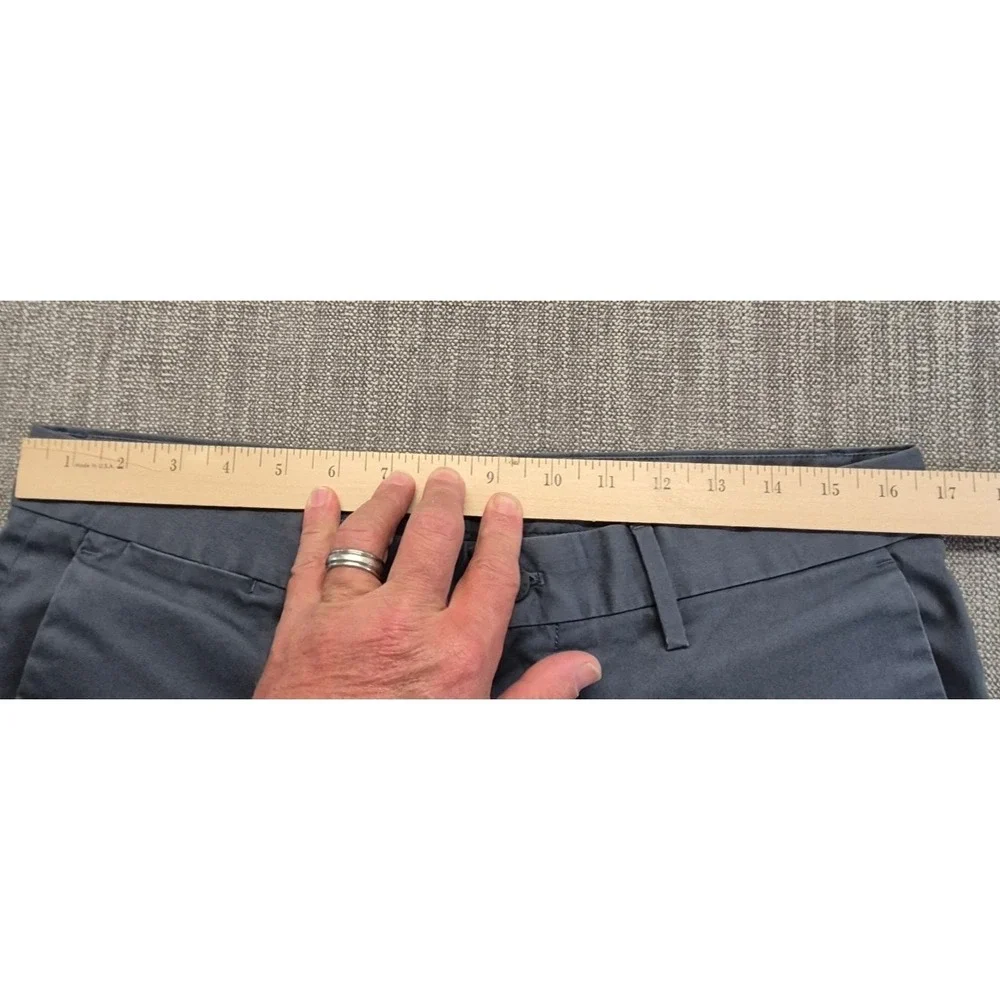 Banana Republic Slim Fit Chino Pants men's 33x32 dusty blue stretch flat front